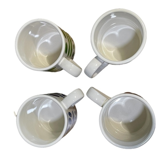 Kate Spade ♠️ Lennox Good Tasting Stacking Coffee Mugs - Set of 4 - Picture 8 of 8